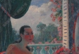 潘玉良油画 太妃椅上的裸女 高清大图下载
