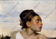 德拉克罗瓦 名画《坐在墓园的女人》高清大图下载