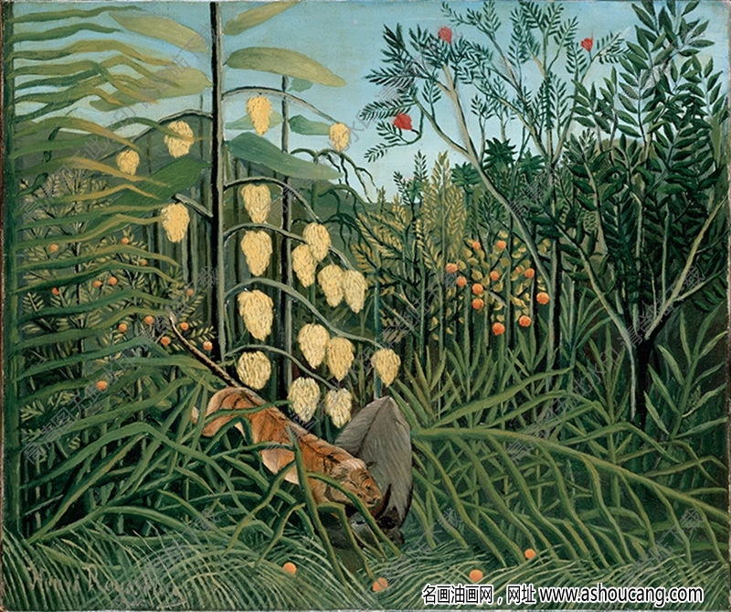 卢梭 名画《热带森林》高清大图47下载