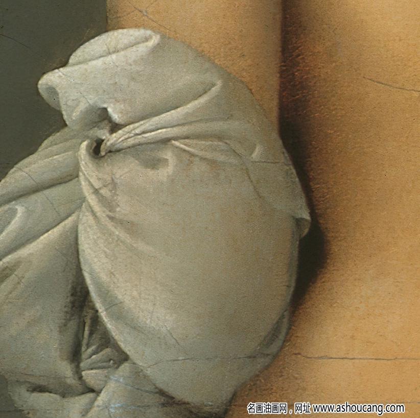 安格尔 油画《浴女》高清大图下载